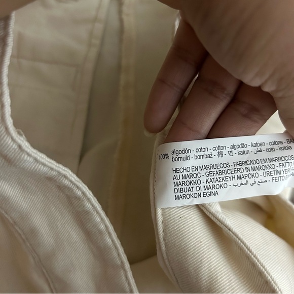 Zara Straight Fit Cream Men Chino Jeans NEW NWT - Picture 5 of 7